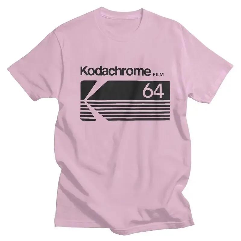 New Merch Fashion  Kodachrome Logo T Shirt Men Short-Sleeve Photographer T-shirts Summer Tee Tops Pure Cotton Oversized