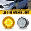 Pair Left Amber Right LED Fender Marker Lamps for 2010- Ford Transit Connect