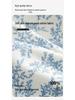 Women's Three-Piece Cotton Pajama Set: Spring Fashion, Printed, Comfortable, Breathable, with Chest Pads, Skin-Friendly.