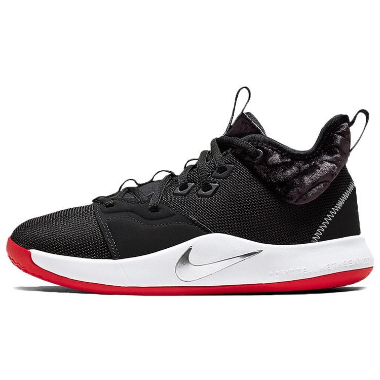 (GS) Nike PG 3 Black Velour Kids AQ2462-016 EU 37.5
