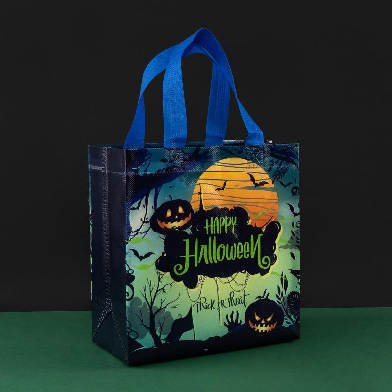 

Trick or Treat,Halloween,Pumpkin,Party Supplies,Skeleton Design,Candy,Cookie,Pack,Non Woven Gift Bags,12/30pcs 30pcs&22x11x23cm