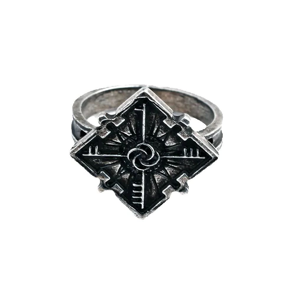 

Новое ретро кольцо стигма мужское и женское пистолет пистолет черный углубленный сделано металлическое кольцо на палец панк тренд вечеринка Циркон 9