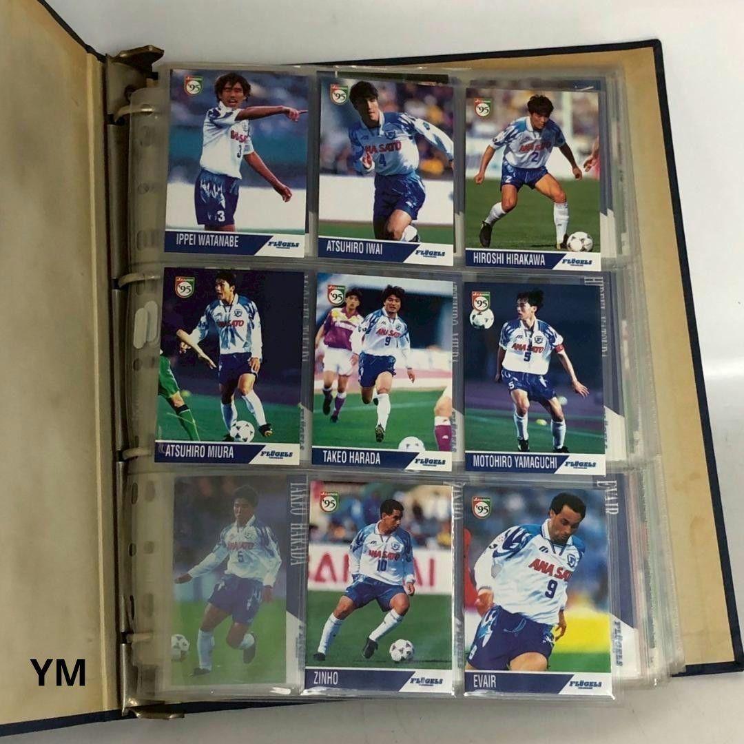 Used Soccer cards with binder Bulk sale J League Calbee Carddass Original item Released from storage