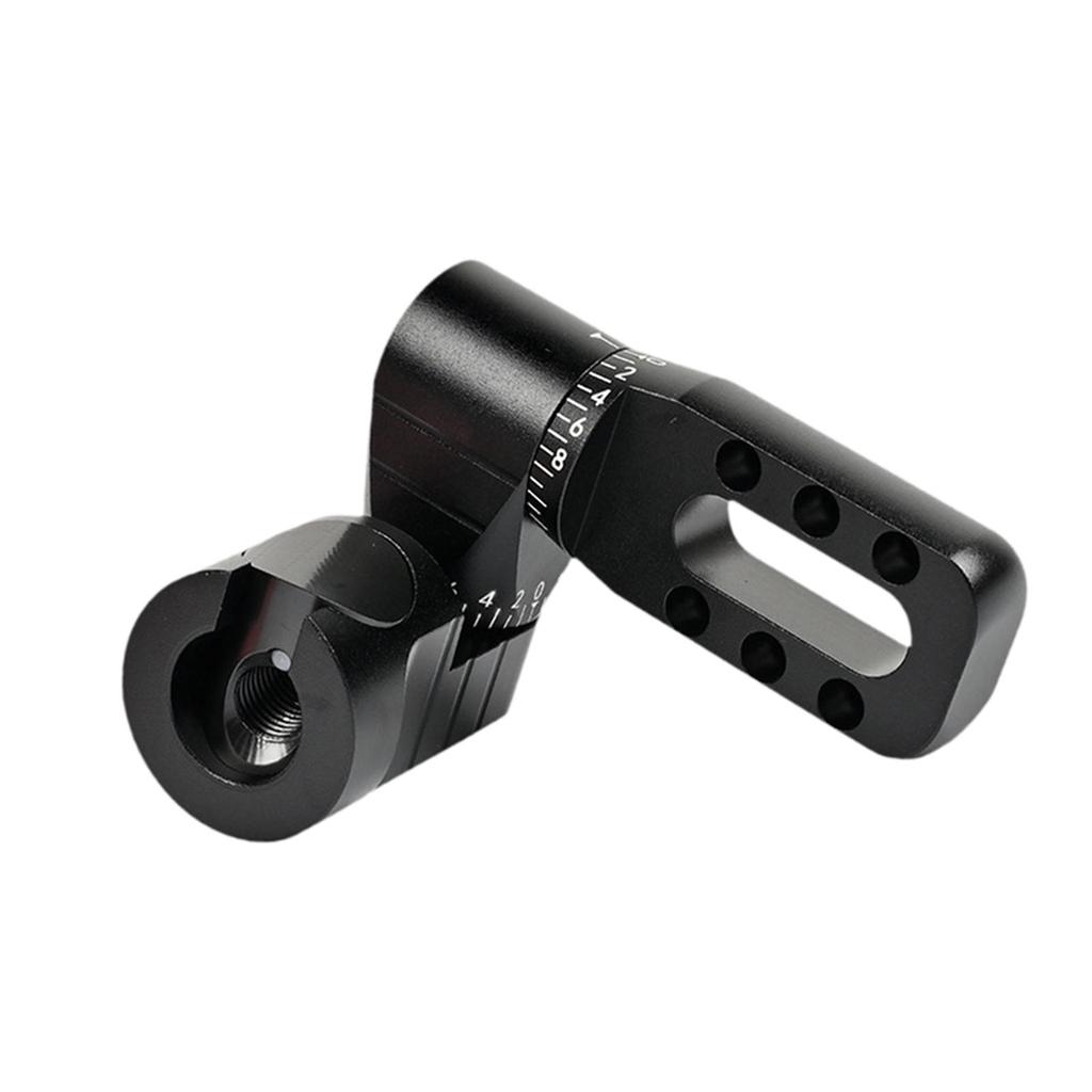 Single Side Adjustable Bow Mount Gear Structure V Bar Aluminum Alloy Quick Release for Recurve and Compound Archery