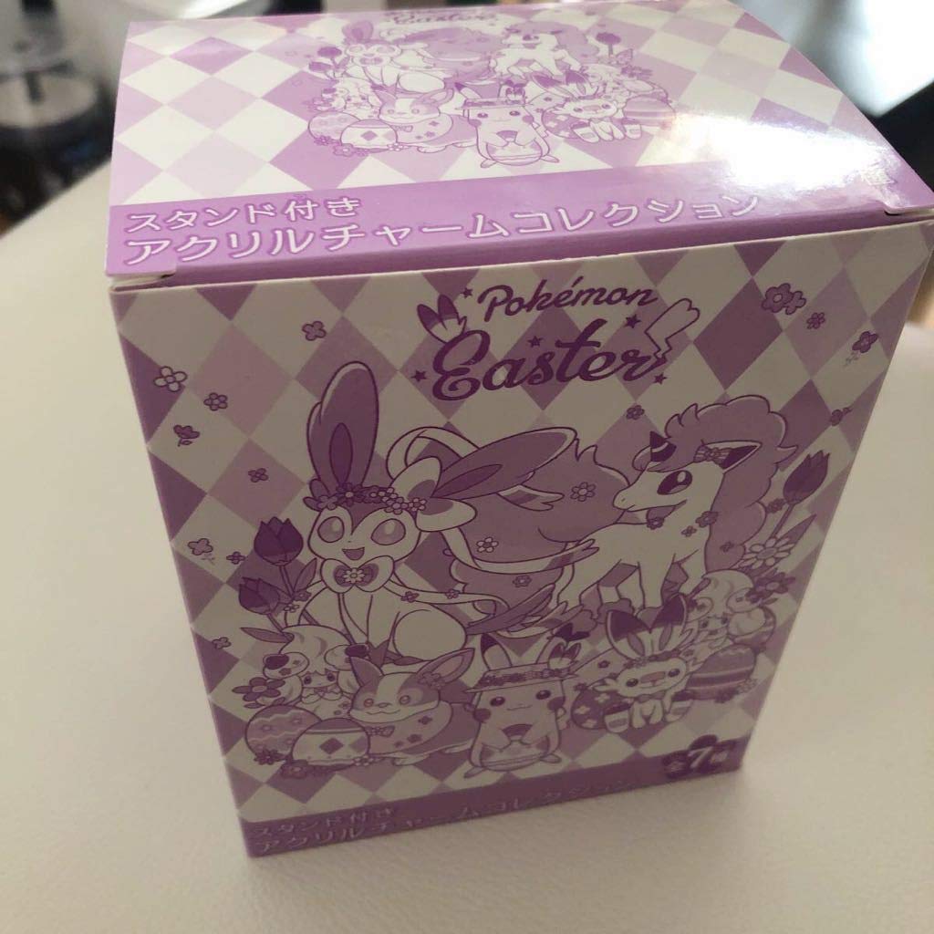 All 7 Types Set Pokemon Center Limited 2020 Easter Easter BOX with Stand Acrylic Charm Collection Wampachi Mawhip