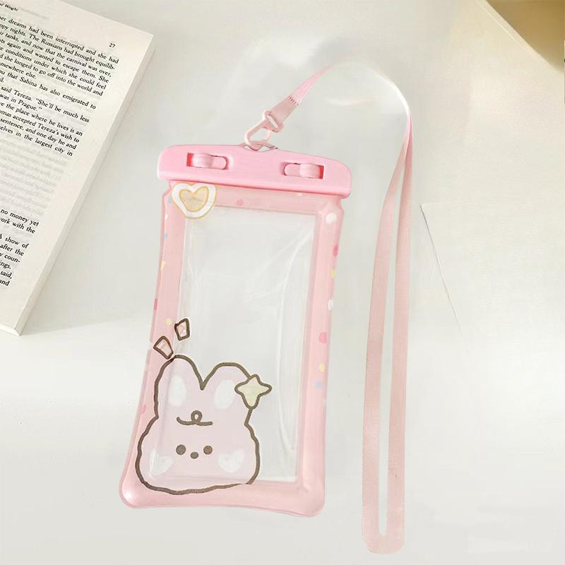 

Водонепроницаемый чехол для мобильного телефона с сенсорным экраном, водонепроницаемый герметичный чехол для плавания и катания, водонепроницаемый чехол-подушка безопасности для подводной съемки розовый