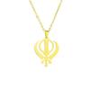 European & American Retro Sikh Pendant Necklace - Unisex Titanium Steel Accessory