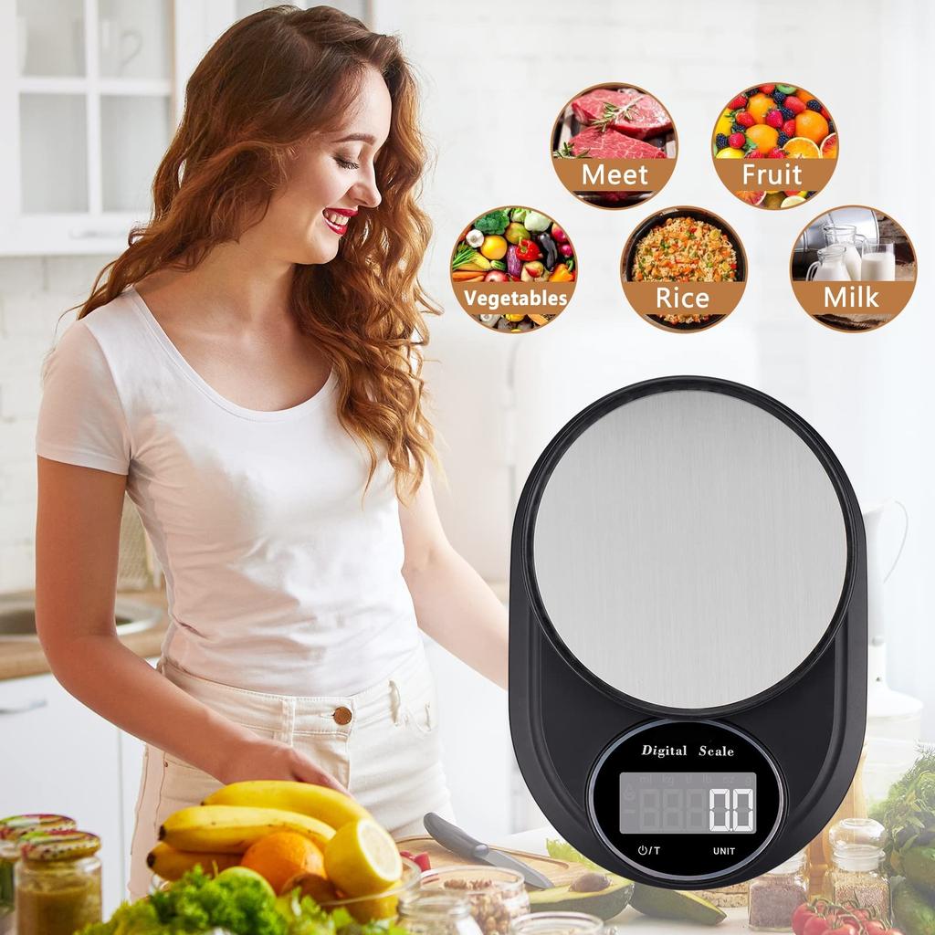 Stainless Steel 2KG Benchtop Scale Accurate To 0.1G Kitchen Electronic Mini Bakery Food Scale Household Small Weigher