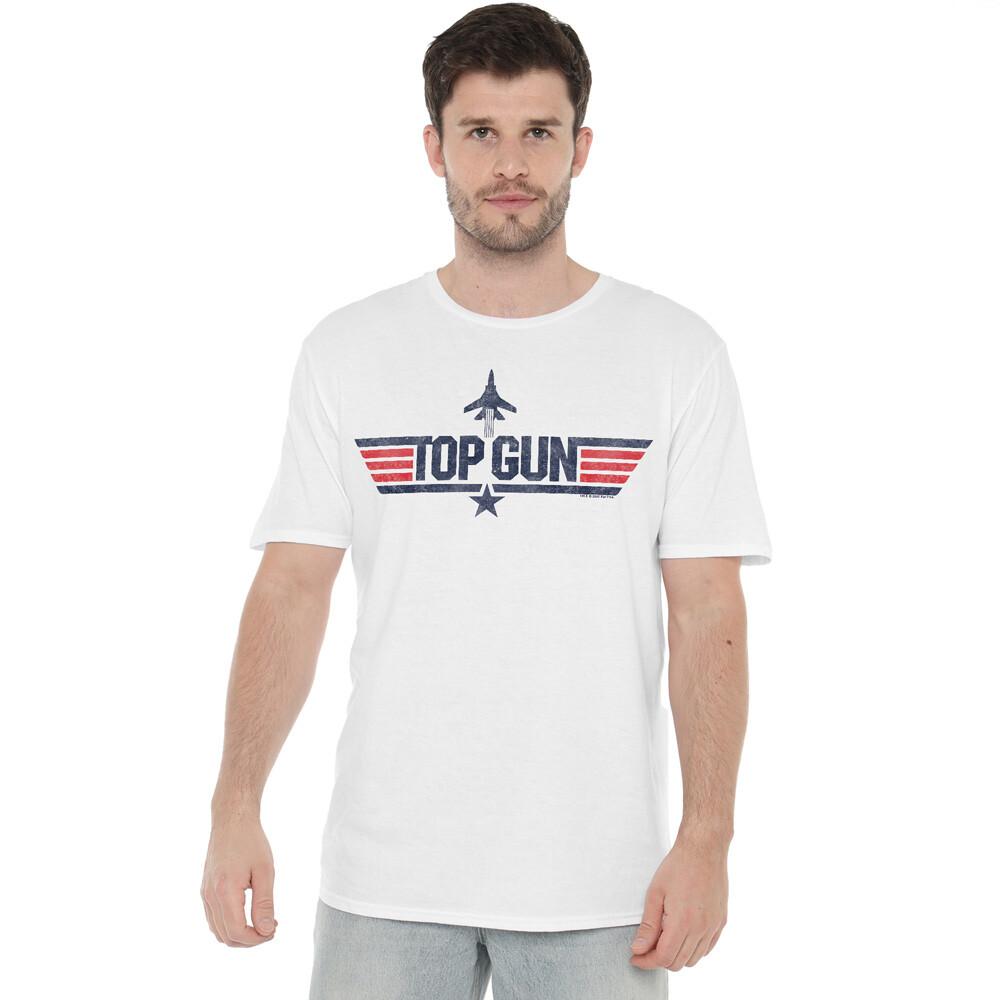 Paramount, Top Gun Logo , White,  T-Shirt S-2XL, White Unisex T-Shirt XXXL