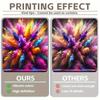 2D Rainbow Paint Splash Background for Studio Photoshoot & Live Stream
