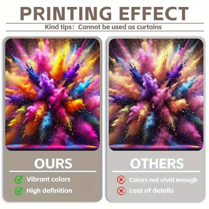 2D Rainbow Paint Splash Background for Studio Photoshoot & Live Stream