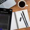 Pentonic 0.7mm Ball Point Pen Pack of 1 X 10pcs | Black Body with Blue & Black Ink | Smooth Writing for Office, School & Home