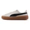 Puma Baskets Plateforme Suède Core Whisper White Noir Femme 363559-01