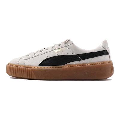 Semišové platformové tenisky Core Whisper White Black Dámske 363559-01