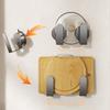 Punch-Free Wall-Mounted Chopping Board Storage Rack Kitchen Wall Drain Rack Multi-Purpose Strong Hook Suction Cup Pot Lid Rack