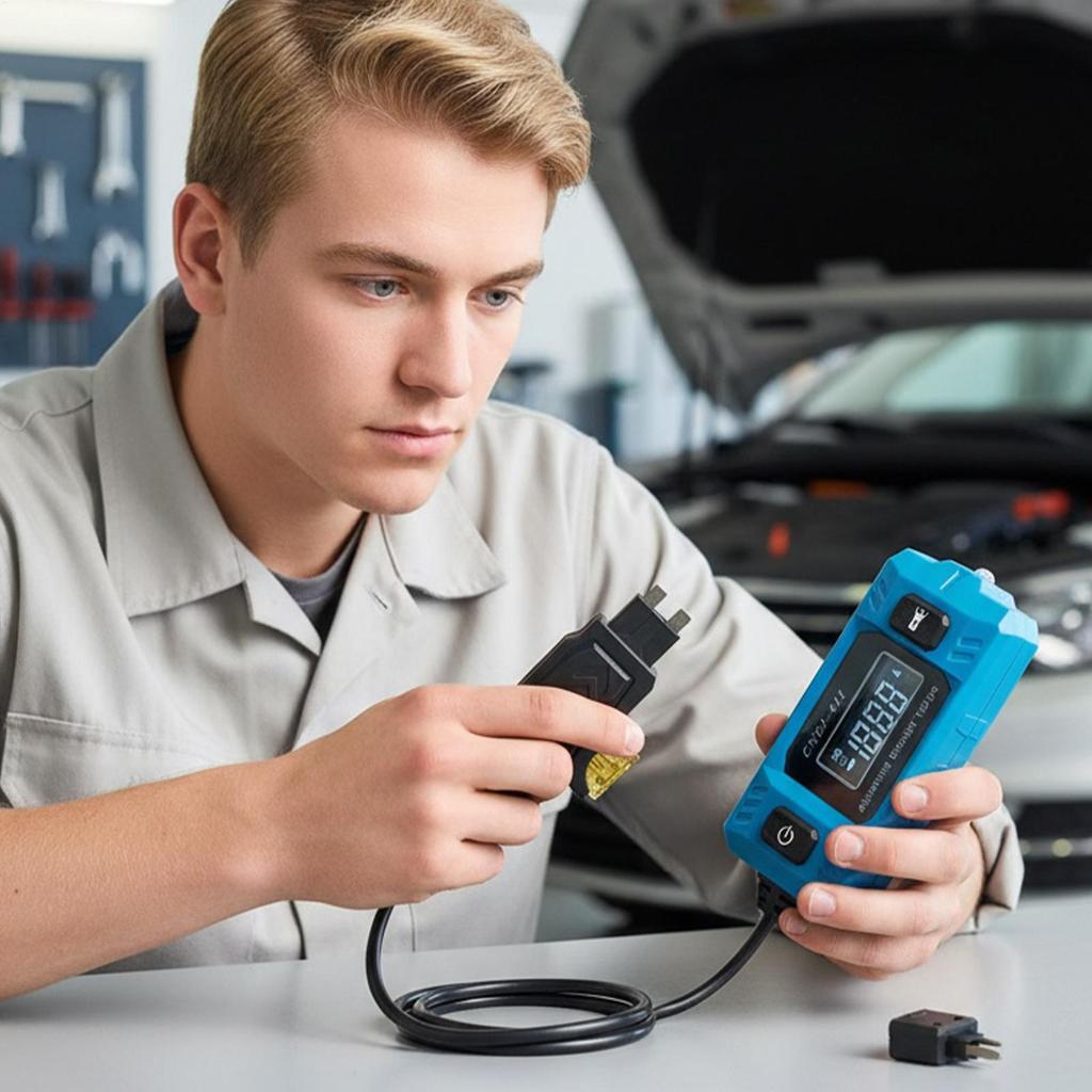 Car Relay Tester 20A 48V Checker With Front Light High-Precision Car Circuit Probe Tester With LCD Screen For Home Garage Repair