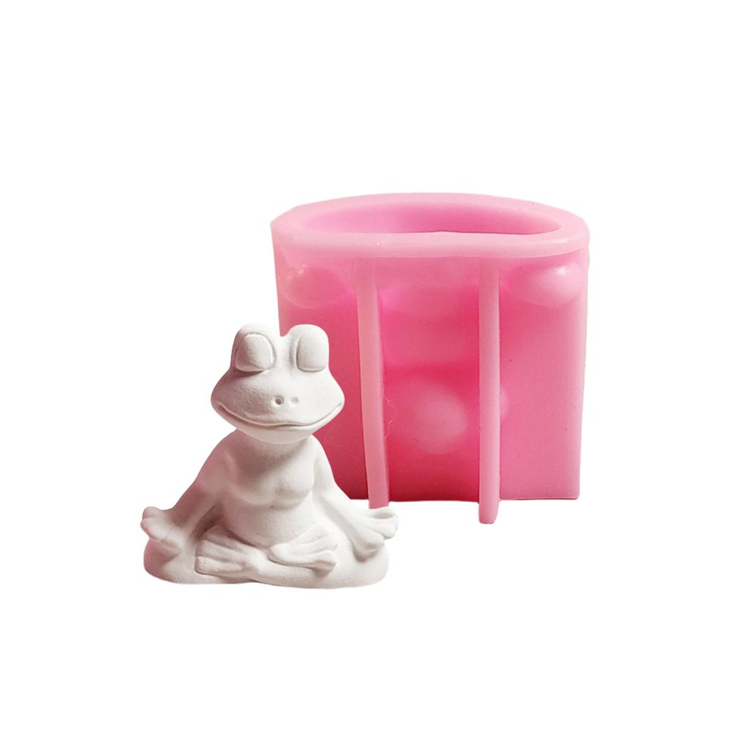 Yoga Frog Candle Mold Animal Silicone Molds Resin Casting Molds Craft Supplies for Candle Making Home Decoration