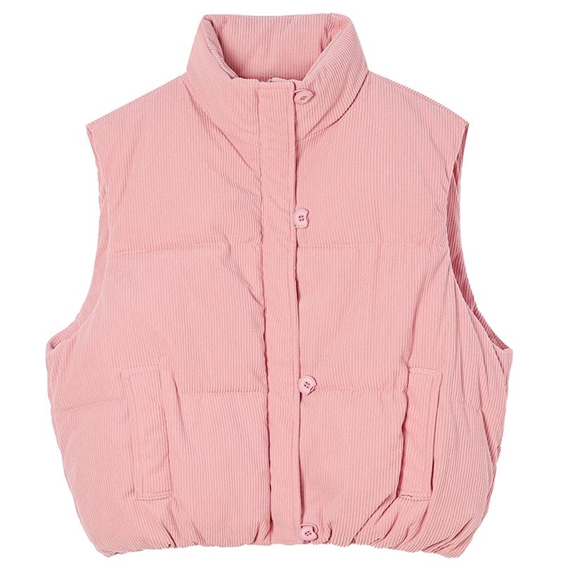 Fashion Winter Sleeveless Vest Woman Warm Outerwears Casual Thick Women's Jackets