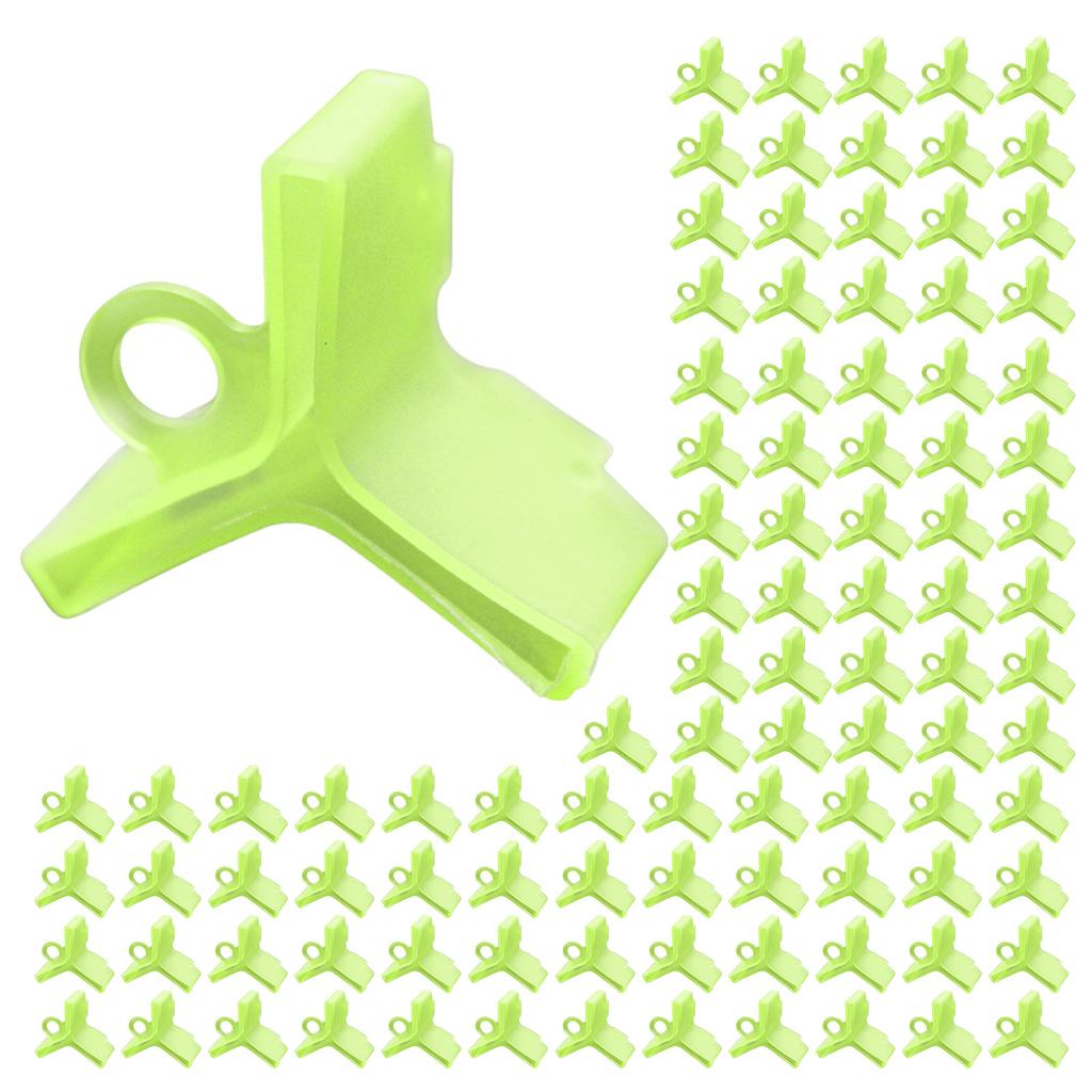 Angelhaken-Schutzhauben, 100 Stück, Kunststoff, Schutzabdeckung für Drillingshaken, Haken-Sicherheitskappen, Schutz für Standardgröße