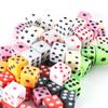 100pcs 8mm Mini Colour Acrylic D6 Dice 6-Sided Right Angle Party Game Dice for Table Role Play Games Board Game Accessories JXB