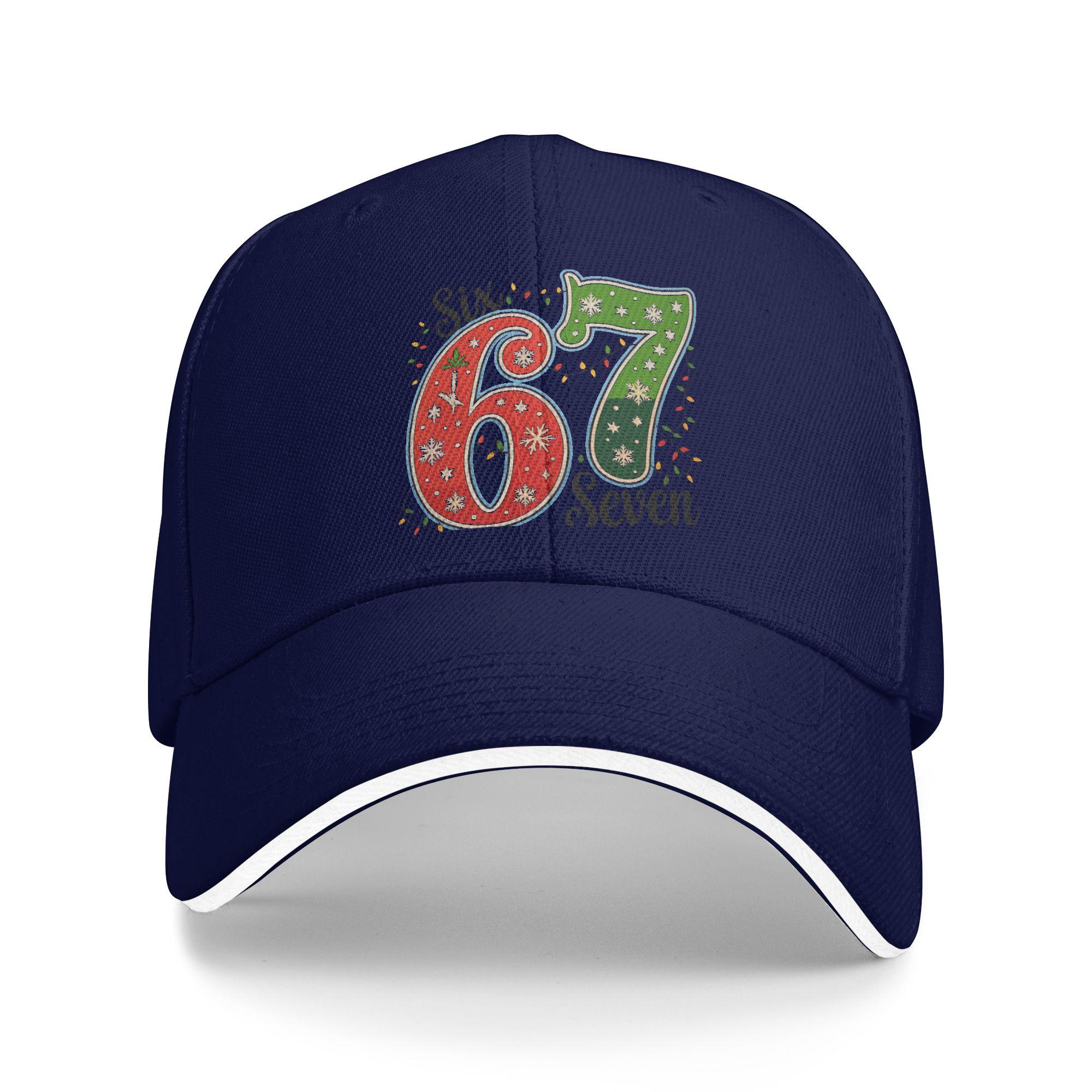 

Funny 67 Six Seven Meme Christmas Lights Holiday Sun Baseball Cap Summer Unisex Men Hip Hop Hats Hot Sale Stylish Baseball Caps As Picture