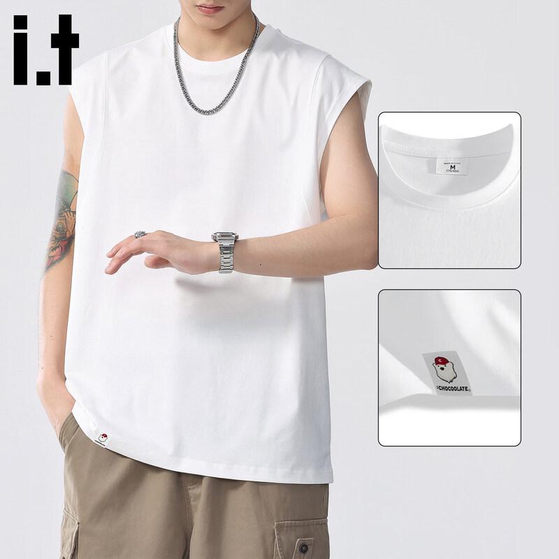 Men s Round Neck Sleeveless Breathable Tank Top XL