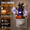 Resin Animated Seesaw Ghosts Night Lights Multi-Purpose LED Spooky Tree Pumpkin Lamps for Childs Adults Birthday Party Gifts