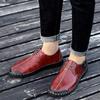 Fashion Men Casual Leather Shoes Comfortable Anti slip Flat Shoes Soft Leather Shoes Hot Sales  of Men handcrafted Shoes In Large Size