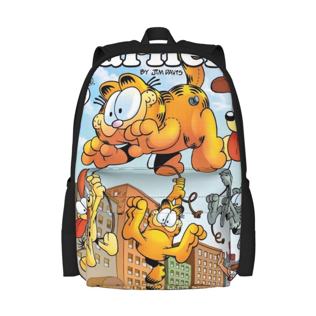 Garfield Children'S Schoolbag, Convenient For Primary And Secondary School Students, Large-Capacity Backpack, Full-Print Leisure Travel Backpack