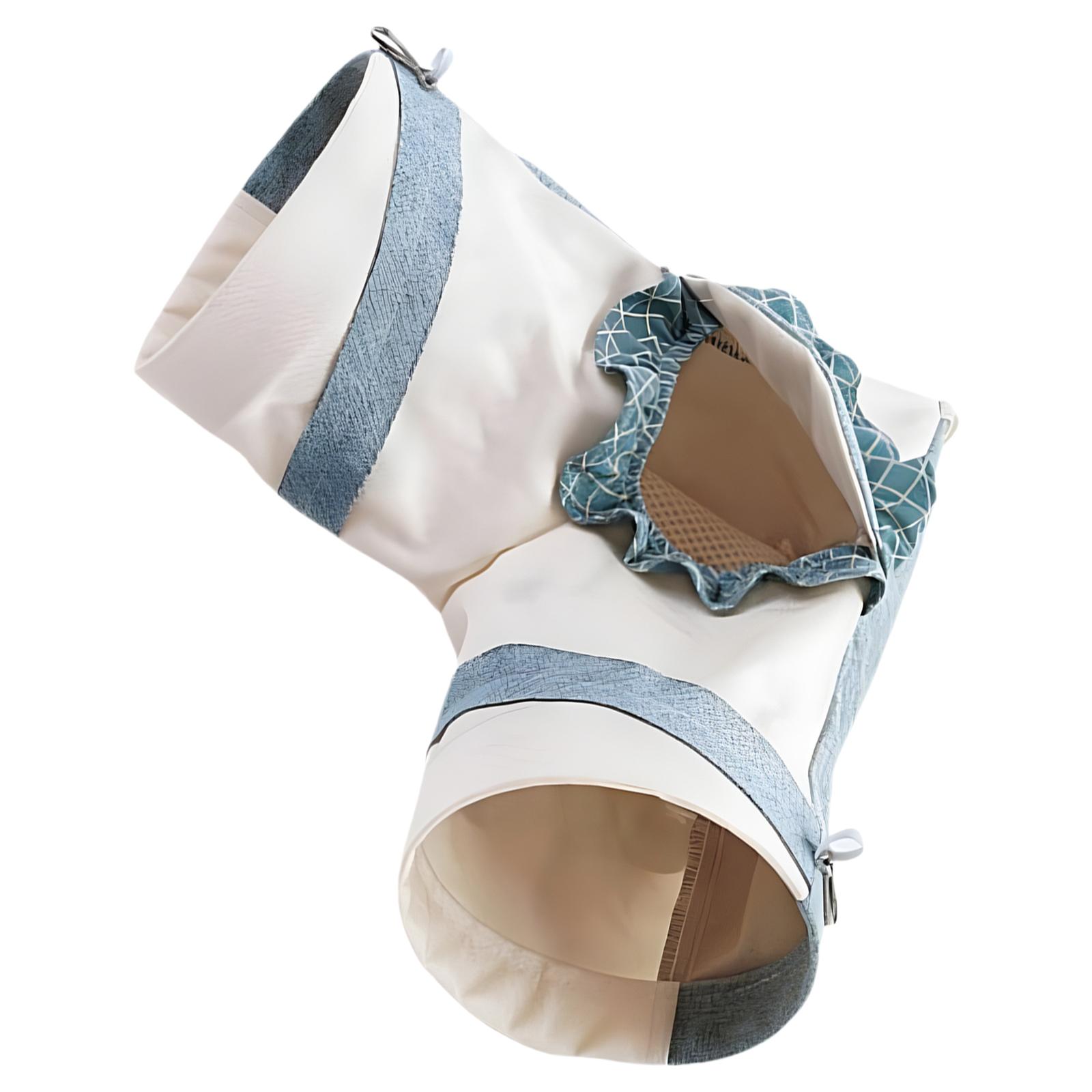 

Подвесная игрушка-тоннель для маленьких питомцев для хомяков, сахарных поссумов, хорьков, ежей, из дышащей водонепроницаемой ткани, экологичная S синий