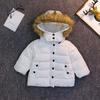 Winter Child Kids Solid Color Hoodie Zipper Coats Keep Warm Jacket Clothes