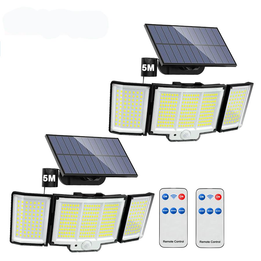 238/328 LED Solar Lamp Outdoor 348Wall Lamp IP65 Waterproof Spotlights Lamp Motion Sensor Solar 3 Mode Street Light Garden Decor