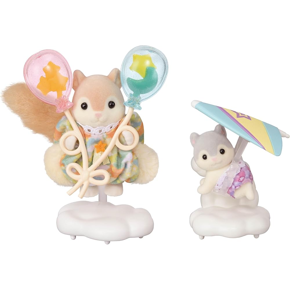 Sylvanian Families EPOCH Squirrel Siblings Sky Walk Set 3+ Toy Dollhouse Playset