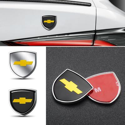 3D Metal Styling Body Fender Decoration Shield Stickers for Silverado Trailblazer Suburban Traverse Onix Colorado Volt