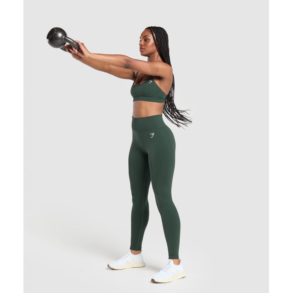 Gymshark Vital Seamless Leggings Waldgrün meliert B9a9i Ebtf