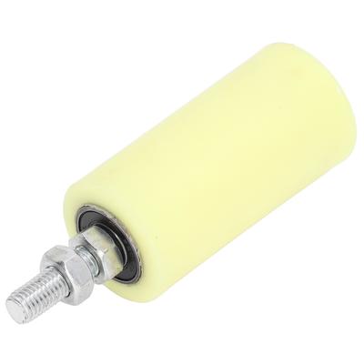 Rolka prowadząca do bramy przesuwnej, twardy nylon, do dużych obciążeń, prowadnica do drzwi rolowanych, zespół wsporczy 100mm