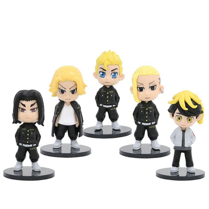 Tokyo Revengers Figuras Modelos Soporte Modelo Juguetes 7PCS Tokyo Revengers Figuras Modelos Soporte Modelo Juguetes 7PCS