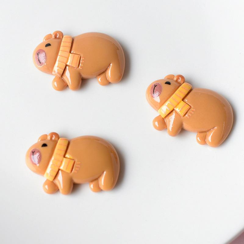 6 ks Kreslené téma zvířat kapybara Sada magnetů na lednici Roztomilé Vtipné Dekorativní magnety na lednici Dekorativní tabule