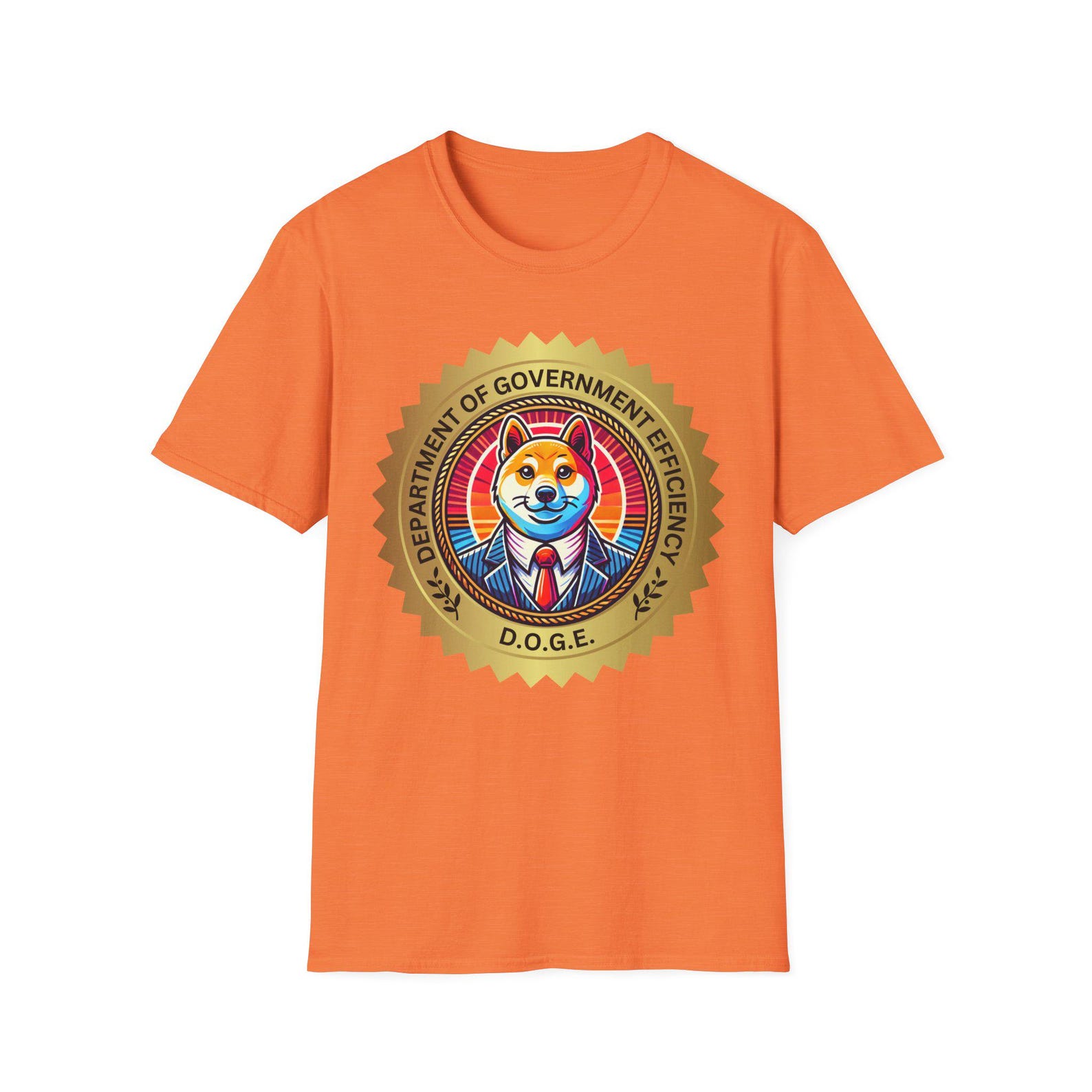 Department of Government Efficiency Seal Shirt - Funny Doge Meme T-Shirt - Dogecoin Shirt - Elon Musk 2XL