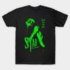 Men Black Print T-shirt Scream Stab Movie No-Cut Transfer Paper Print Cotton Tshirt