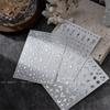 Random 5pcs Gold Silver Nail Art Decal Stickers Mixed Shapes Design Self-adhesive Sticker Acrylic Manicure Decorations Accessory