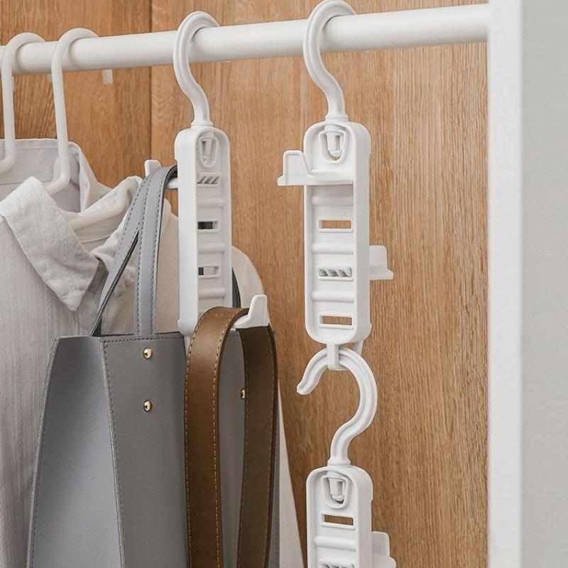 Ferramenta de armazenamento de bolsa, guarda-roupa, cabideiro multifuncional, cabideiro para roupas, sem rastros, porta para chapéu, gancho para pendurar não perfurado