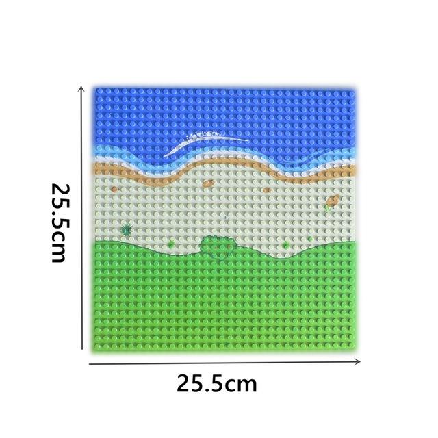 32*32 16x16 Dots Brick Baseplate City Street Road Base Plate Wall Construction 32x16 Building Block Compatible Kid Toys Leduo