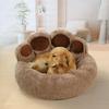 Bear Paw Pet Nest Pad: Cute, Warm, All-Season House for Dogs & Cats