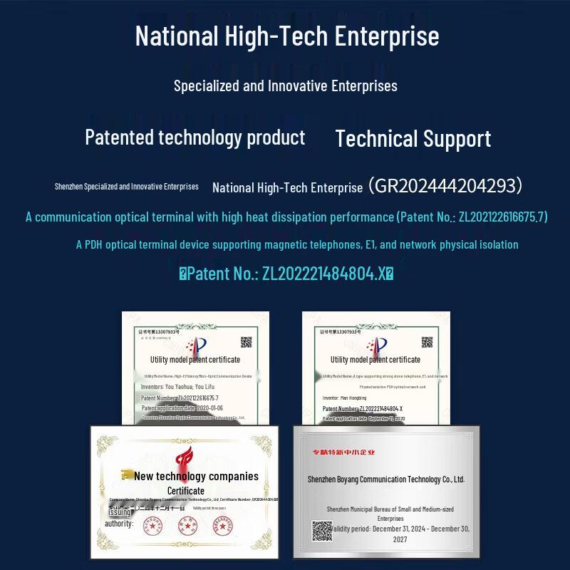 BOYANG Integrated Multi-service Fiber Optic Transceiver