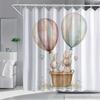Easter Bunny Shower Curtain - Rabbit, Egg, Chick, Truck, Cat Print, Polyester Bath Decor