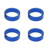 4 Pcs Aluminium Alloy   Headset Pad Bike Handlebar Stem Spacers 28.6x10mmCelsius1.13x0.39in for Mountain Bike Road Bike