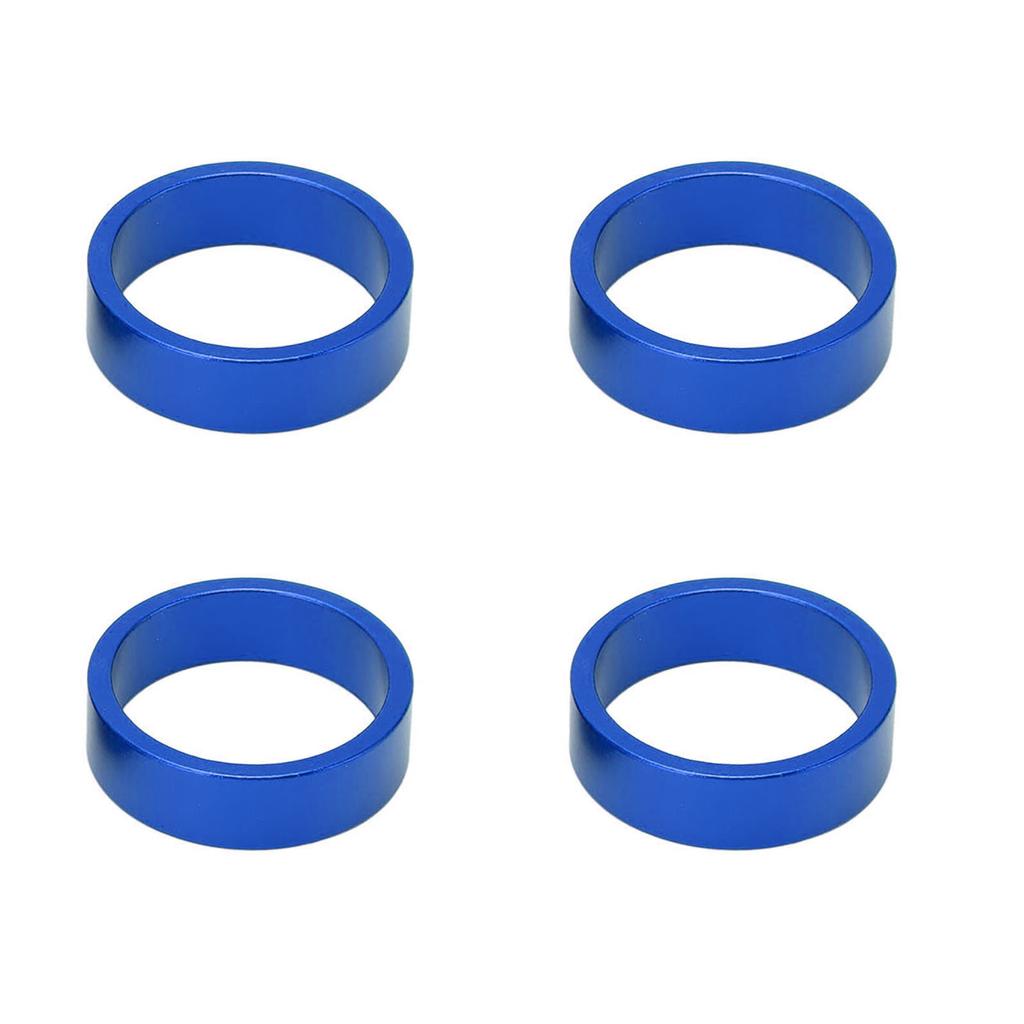 4 Pcs Aluminium Alloy Headset Pad Bike Handlebar Stem Spacers 28.6x10mmCelsius1.13x0.39in for Mountain Bike Road Bike
