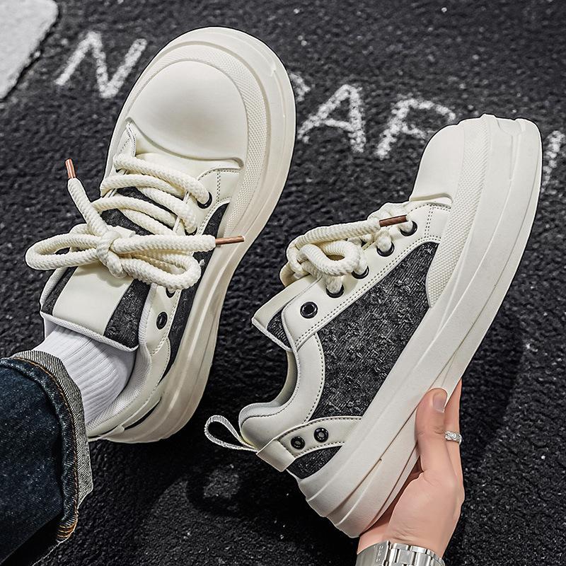 Shoes spring new simple and lightweight casual board shoes platform sports shoes ugly cute big head shoes