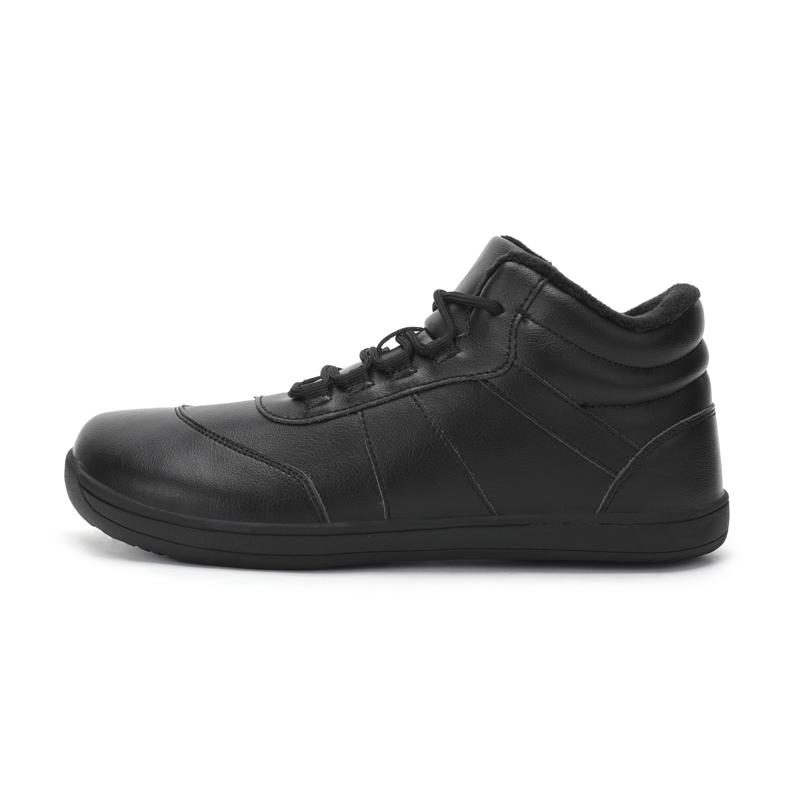 

Men Winter Casual Plus Size Sneakers Leather Comfortable Casual LargeSize Vulcanized Shoes Warm Faux Fur Anti slip High Top Walking Large 36